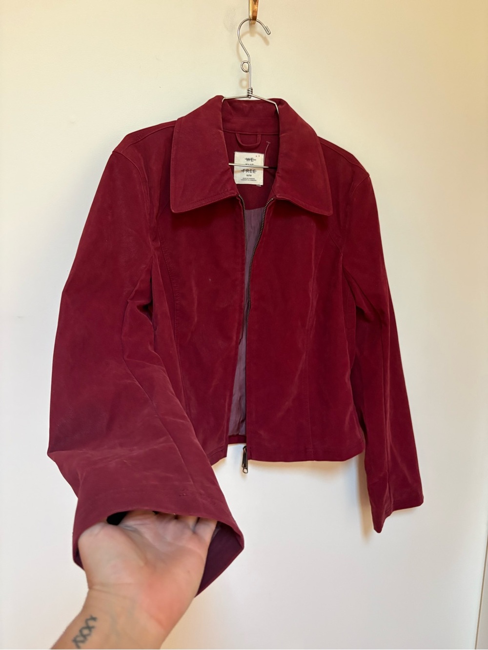 NWOT Free People We The Free River Vegan Suede Jacket Size Medium - Picture 11 of 15